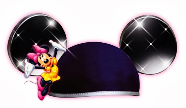 Mickey ears with Celebration Hats. 