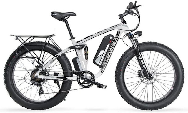 Cyrusher Bike Full Suspension Electric Fat Tire Mountain-Bikes