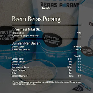 Beeru Beras Porang Box Shirataki Konjac Rice