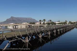 High water Level at the old wooden bridge, Woodbridge Island - Image Copyright Vernon Chalmers