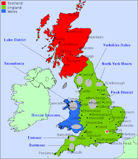 Printable Map of UK