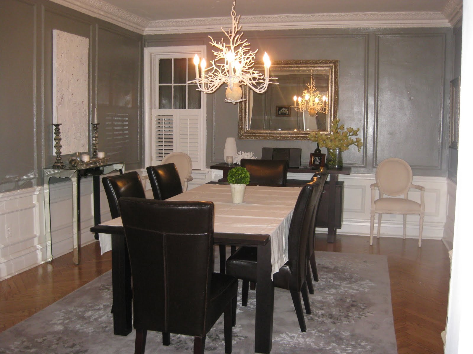 Otherwise Occupied Gray  Dining  Room 