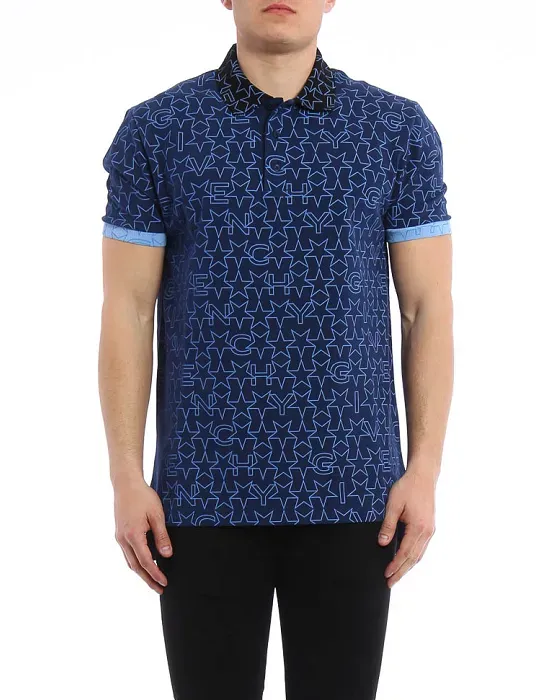 Áo thun polo Givenchy nam màu xanh 2