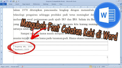 Cara Mengubah Font Catatan Kaki di Microsoft Word 2010