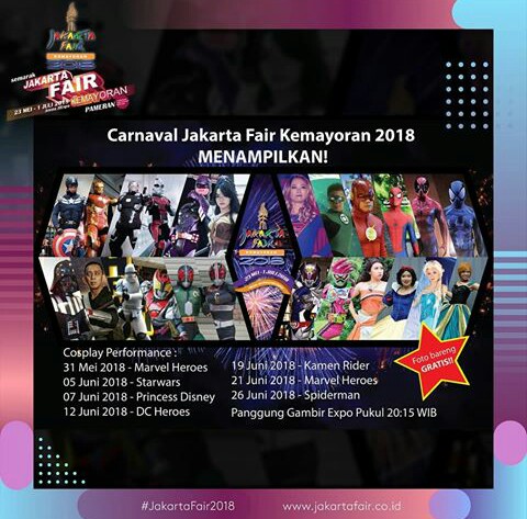 aksi super hero di jakarta fair