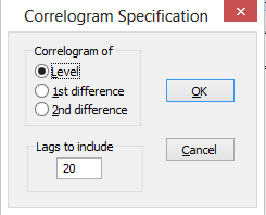 correlogram specification