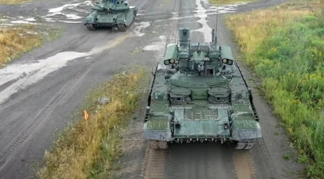 Show off, Russian Army Terminator BMPT Tank Goes Crazy in Ukraine