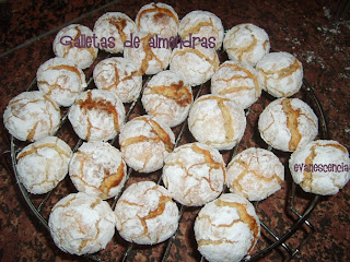 galletas de almendras horneadas