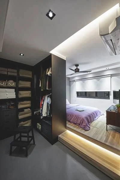 30 desain inspiratif kamar tidur dengan walk in closet