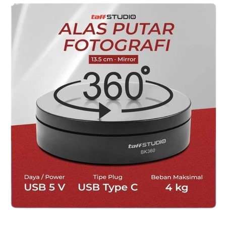Tingkatkan Penjualan Produk Anda dengan TaffSTUDIO Alas Putar Fotografi