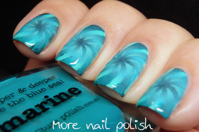 Nails Art Female Hand Turquoise Nail Stock Photo 1442718755 | Shutterstock