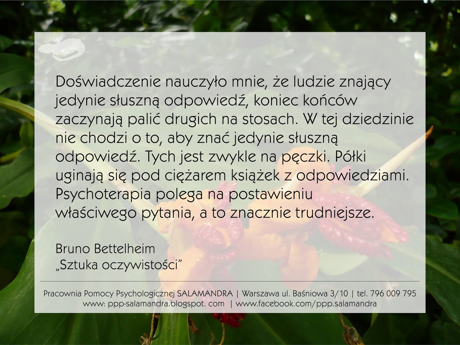 Psychoterapia - sztuka zadawania pytań