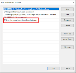 The term 'tsc' is not recognized as the name of a cmdlet, function, script file, or operable program