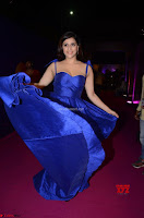 Mannara Chopra in Deep Neck Blue Gown at Zee Telugu Apsara Awards ~  Exclusive 023.jpg