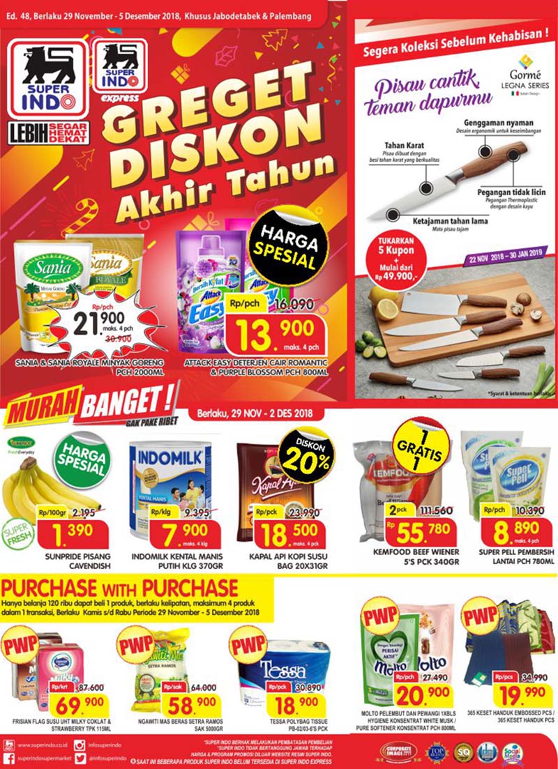 Superindo - Promo Katalog Greget Diskon Akhir Tahun Periode 29 - 05 Desember 2018