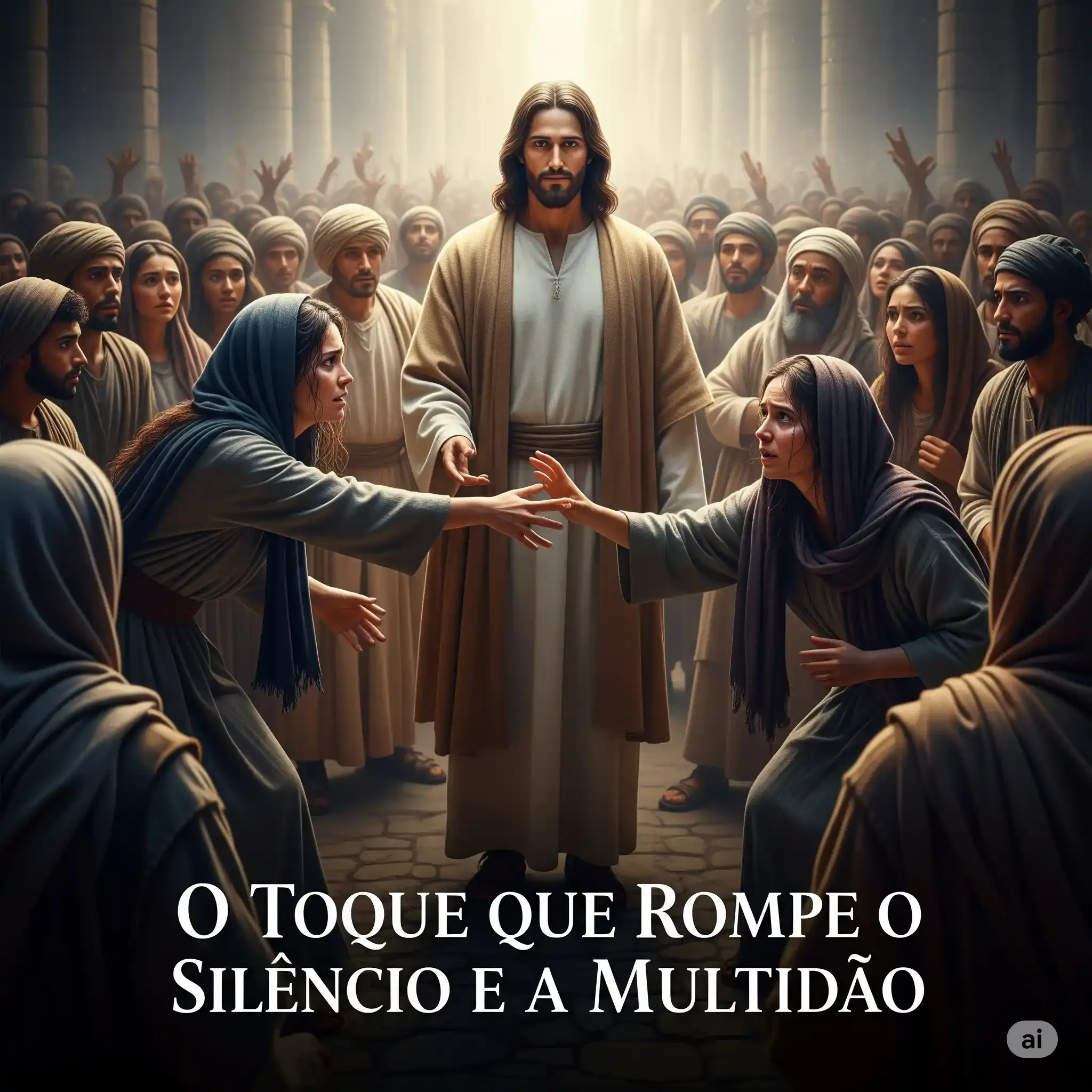 O Toque que Rompe o Silêncio e a Multidão