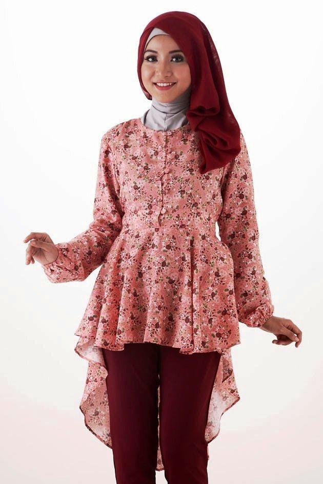Inspirasi Terbaru Baju Atasan Muslimah, Model Atasan