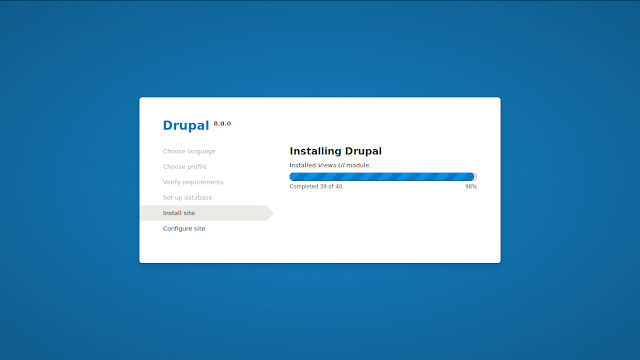 drupal8 installation process 9