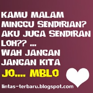 Gambar DP BBM Kata Kata Jomblo Malam Minggu  Caption 