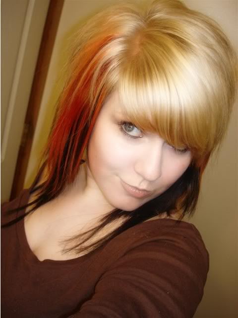 emo medium hairstyle. emo haircuts for girls with