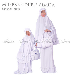 Mukena Spandek Sutra Polos Almira Dewasa Warna Terbaru 081372507000