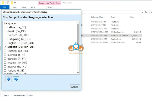 install VNCI 6154 ODIS software 8