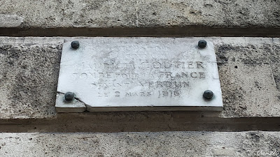 Plaque pour Maurice Coutier à Reims