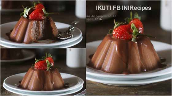 Resep Membuat Puding Roti Tawar Vla Cokelat