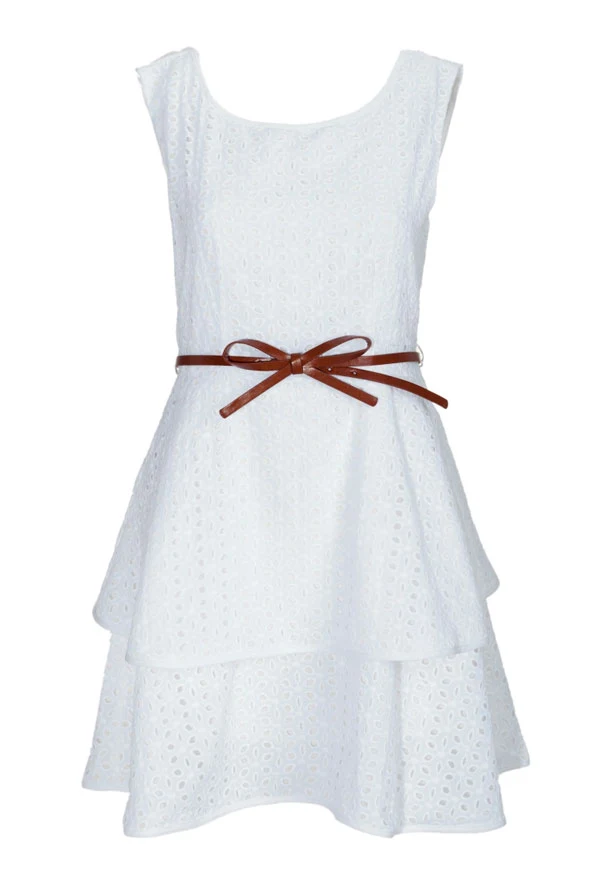White Bow-Front Dress, £55 at Jovonna London