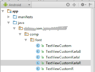 mengubah font textview android studio step 2