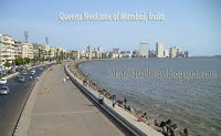 Queens Necklace at Marine Drive of Mumbai in India