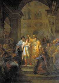 Mikhail Feodorovich is summoned to the Russian throne by Grigory Ugryumov