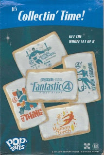 Back of Fantastic Four Pop-Tarts Box