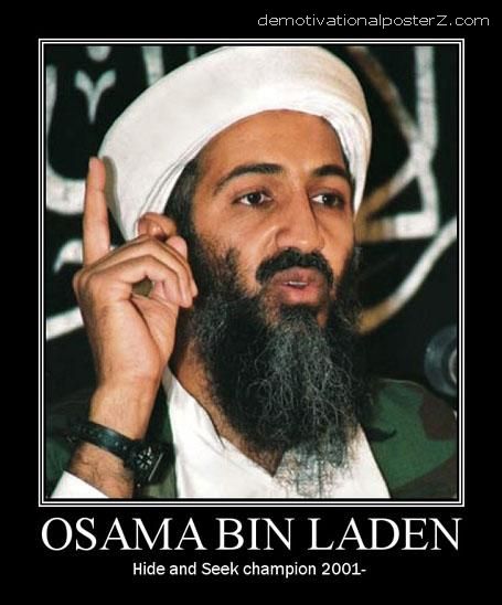 poster Osama. is osama bin laden poster