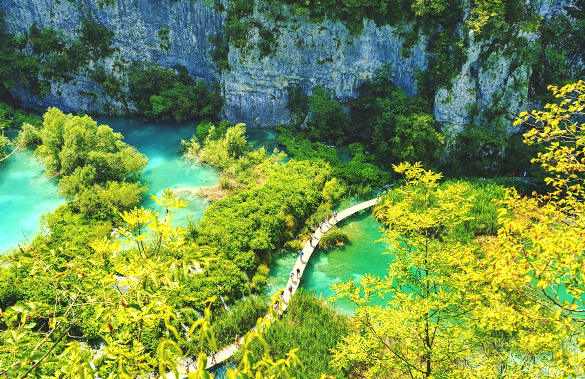 Plitvice Lakes National Park Natural Tourist In Europe