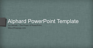 Template Powerpoint Keren Alphard by Jun Akizaki