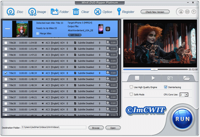 Free Download WinX DVD Ripper Platinum v7.3.5.build.12.23.2013 in Menu