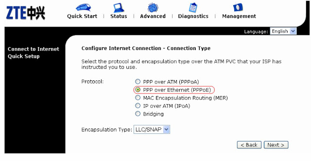 PPP Over Ethernet (PPPoE) Setting