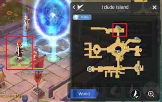 Ragnarok M Eternal Love Izulde Island Channel Teleporter