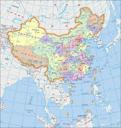 China map in chinese