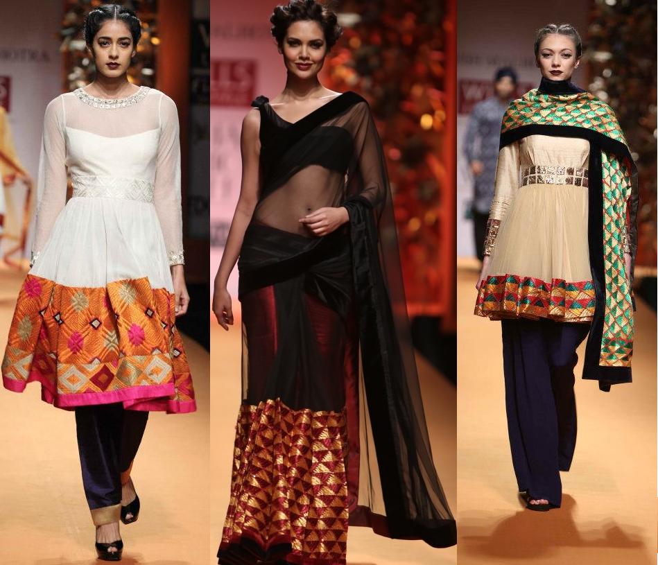 Orange and Pinkk: Manish Malhotra's Phulkari Collection