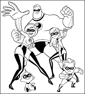 Krafty Kidz Center: Mr. Incredibles Coloring Pages