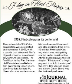 flint journal ad for 1955 event