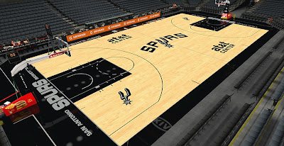 NBA 2K14 Spurs HD Court Mod