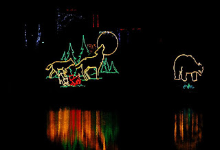 Christmas Coyote light display, Niagara Falls