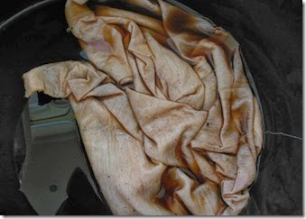 Fabric in Redwine vinegar
