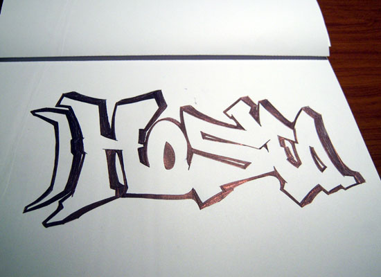 Graffiti sketches Blackbook