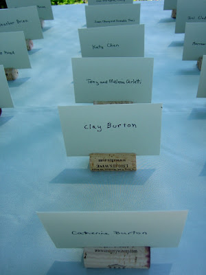 IDEA ONE Wine corks can be used as escort card holders and