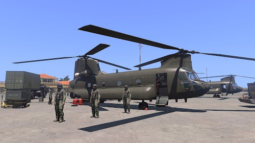 Arma3用CH-47F Chinook輸送ヘリMOD