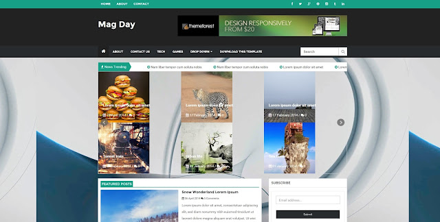 magday blogger template